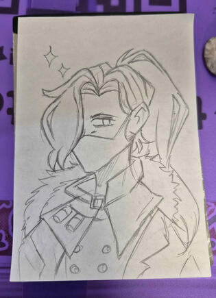 Doodle Commission done at the DPC Artist Alley. 2025.