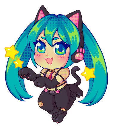 Nyanko Hatsune Miku Charm Design. 2025
