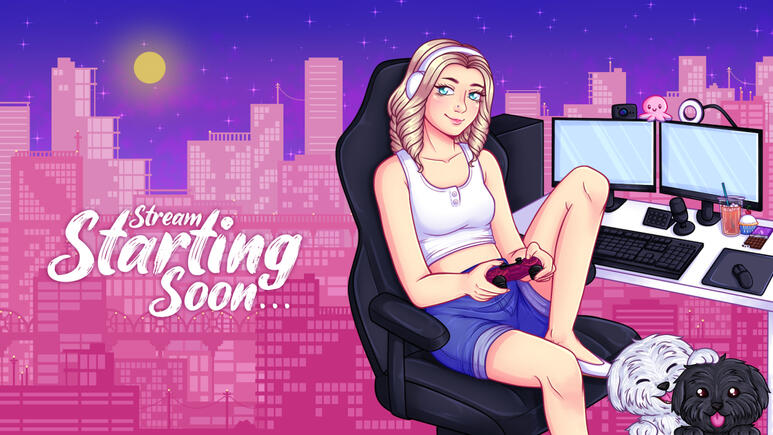 Twitch Intermission commission for @hiddencupcake 2021.