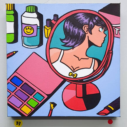 Painting I sold at an art convention. 2019.