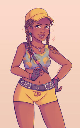 Thalita Lyra from Dead by Daylight in her shop release skin. 2023.