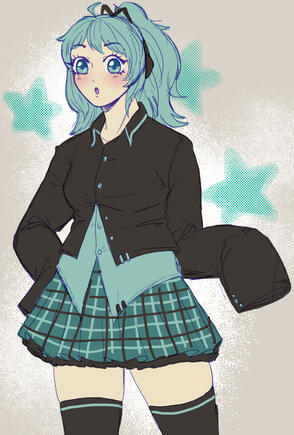 Fanart of Hatsune Miku's original concept. 2025.